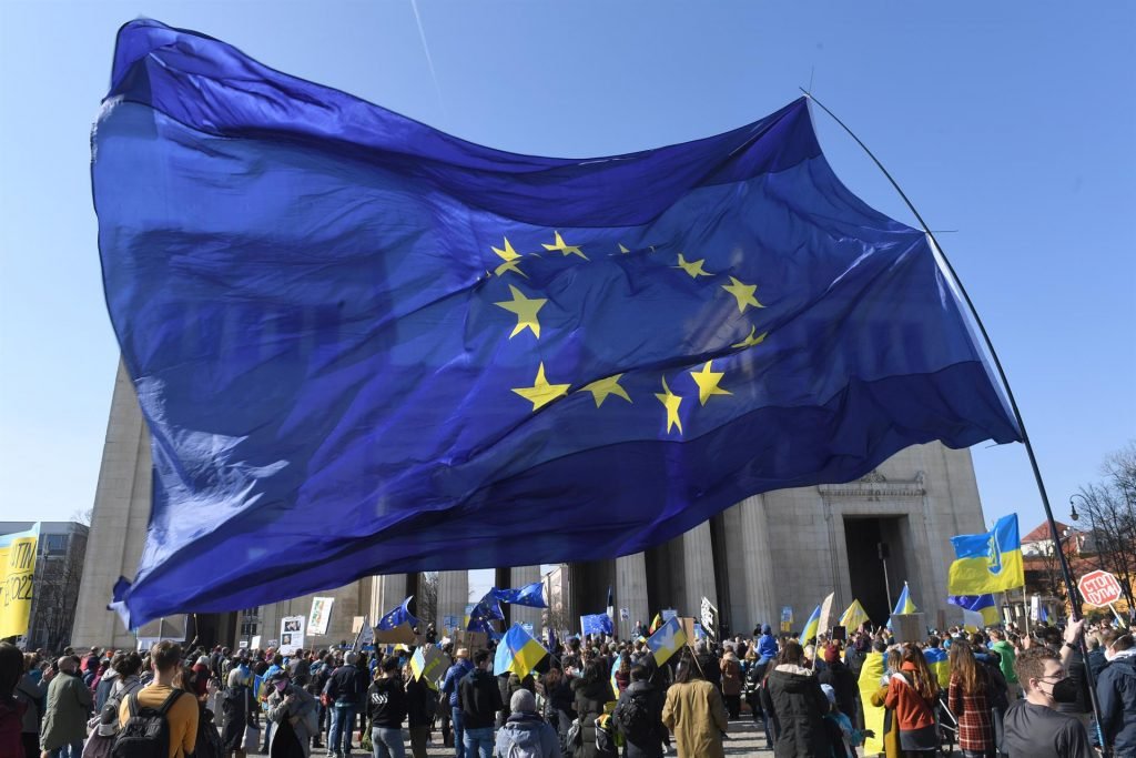 Manifestación pro Ucrania