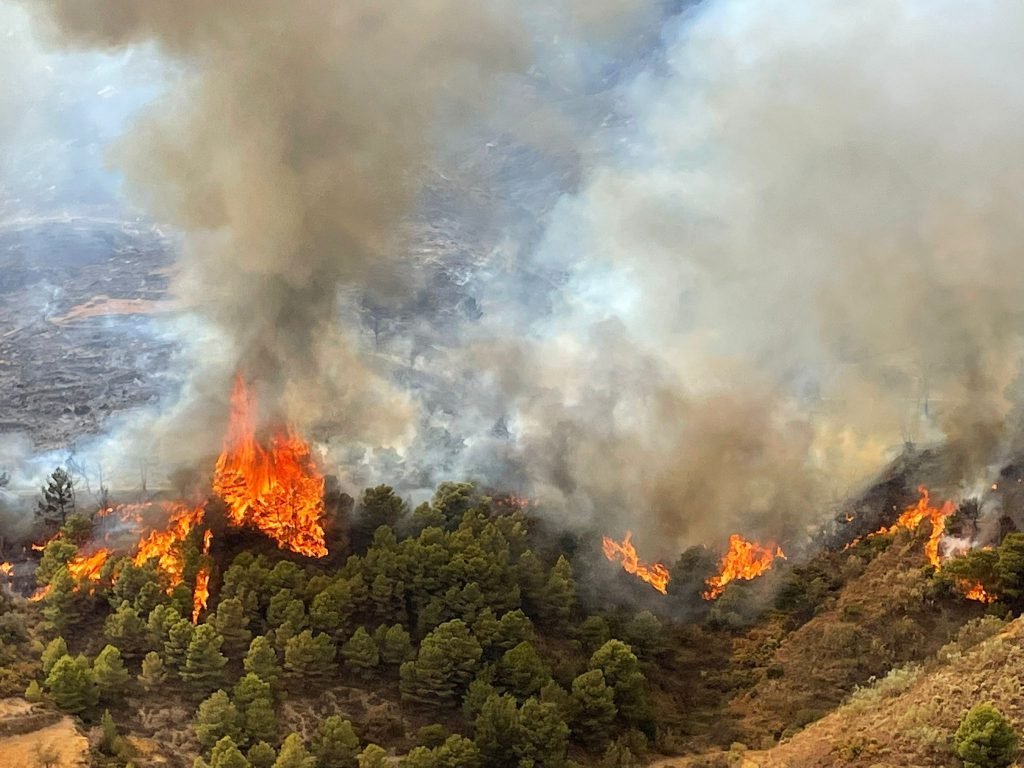 Incendio de Los Guajares