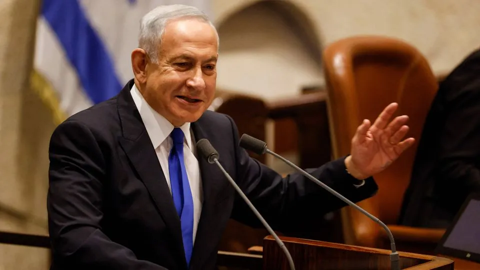 Benjamin Netanyahu en la toma de posesión del gobierno. Israel 29 de diciembre | Fuente: Getty Images