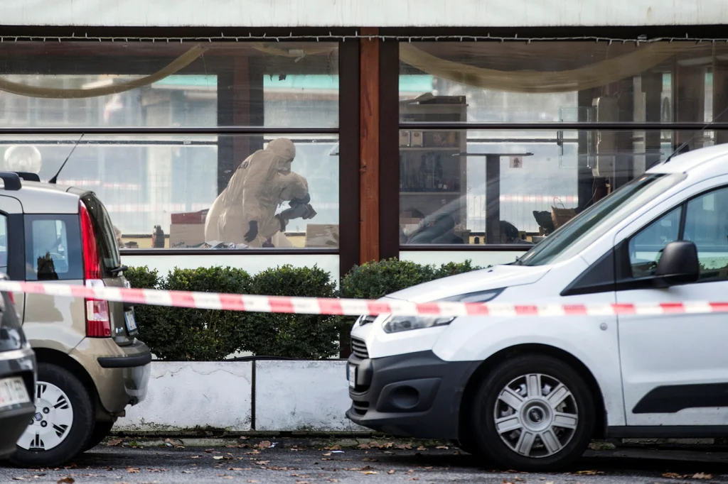 Policía Científica en el bar en el que se produjo el tiroteo en el norte de Roma.
