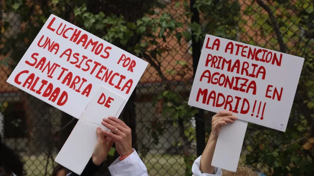 Manifestación de médicos de atención primaria