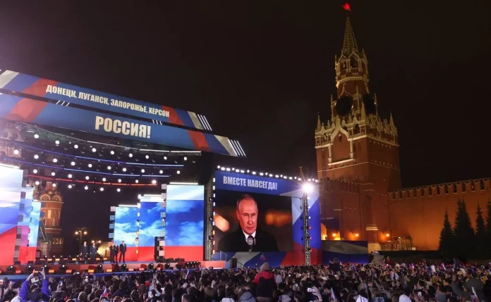 Acto de Putin en la Plaza Roja