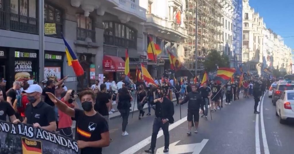 Manifestación neonazi