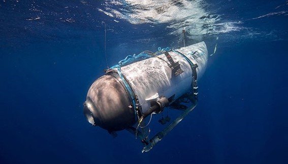 Submarino Titan sumergido en el fondo del mar. | Fuente: Europa Press