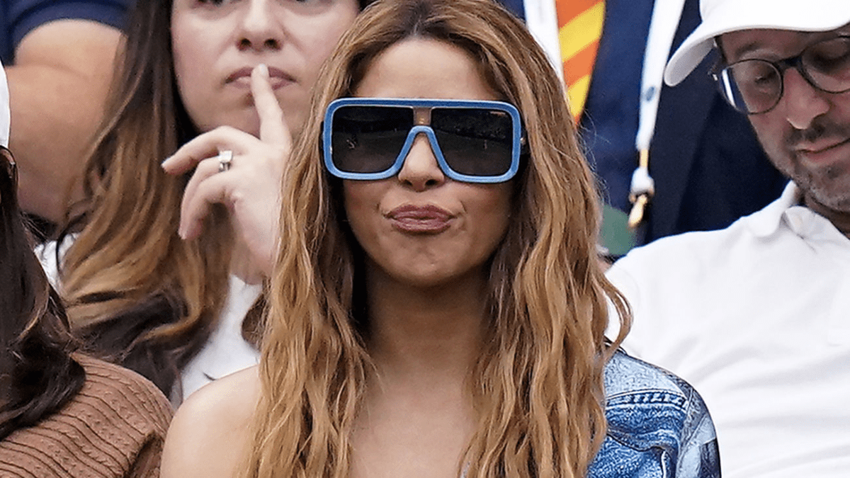 La cantante colombiana Shakira en Wimbledon, Londres.