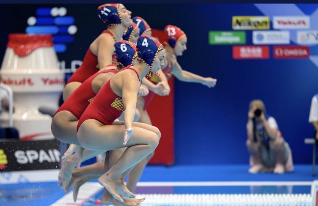 Jugadoras españolas de waterpolo