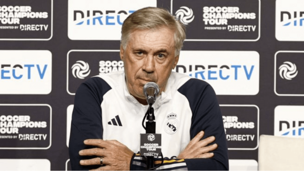 Carlo Ancelotti, en rueda de prensa. (Real Madrid)