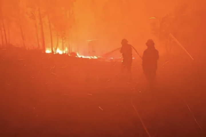 Imagen de archivo de un incendio forestal en Portugal.