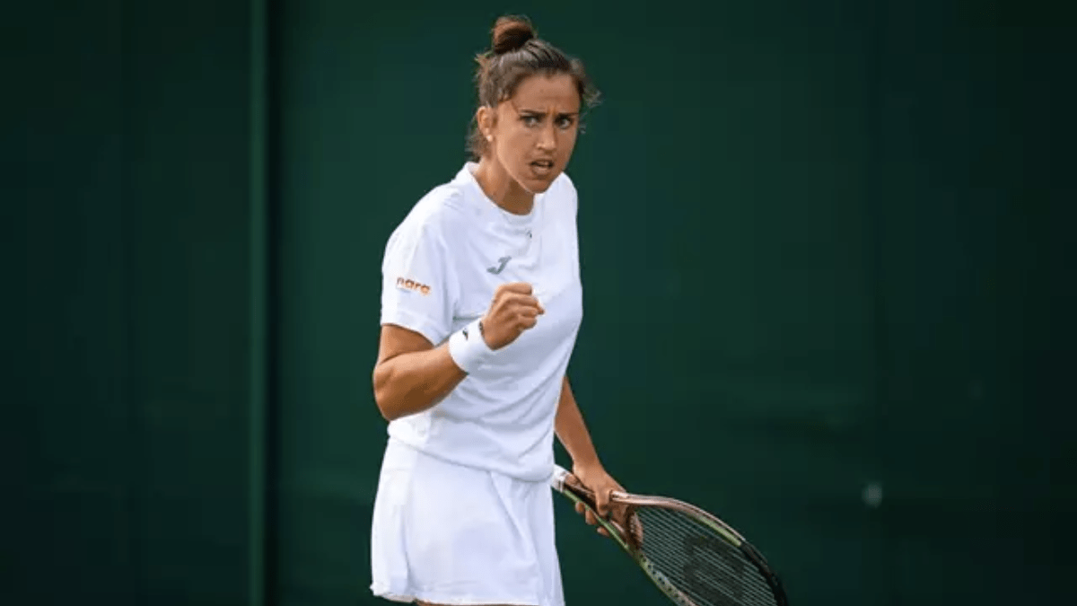 La española Sara Sorribes, en Wimbledon 2023