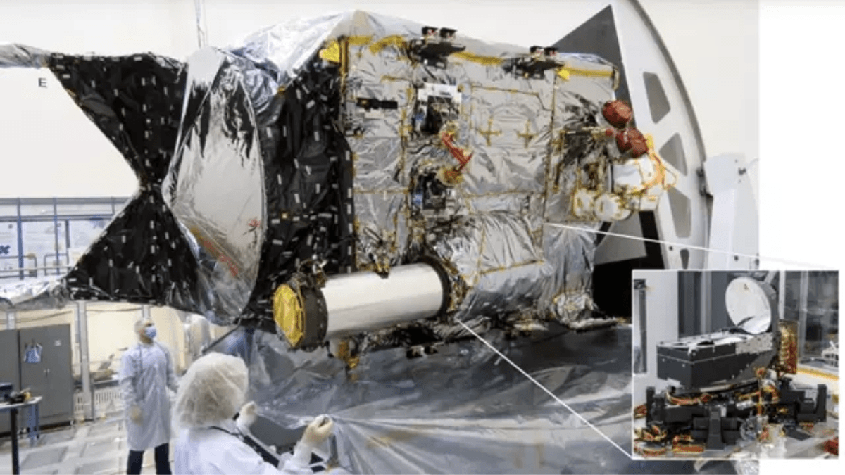 Transceptor DSOC a bordo de la nave Psyche - NASA:JPL-CALTECH