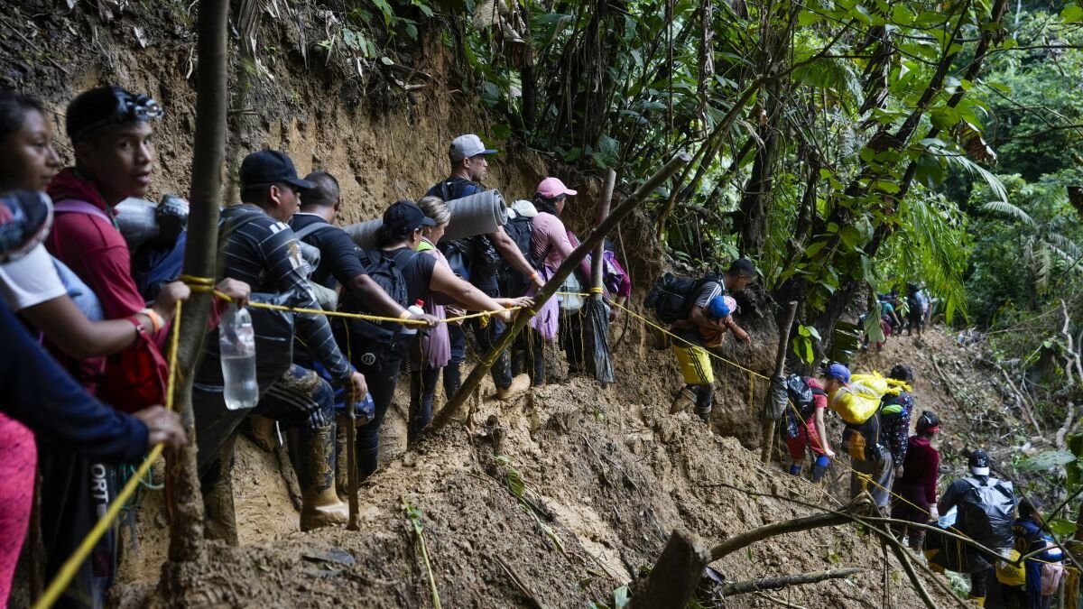 Número de migrantes que han cruzado jungla del Darién en lo que va de 2023 ya supera cifras del 2022. / Fuente: Los Ángeles Times