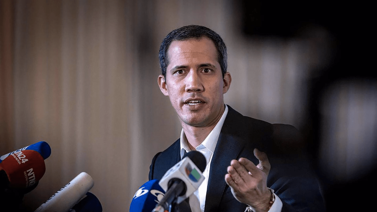 Dirigente de la oposición de Venezuela Juan Guaido