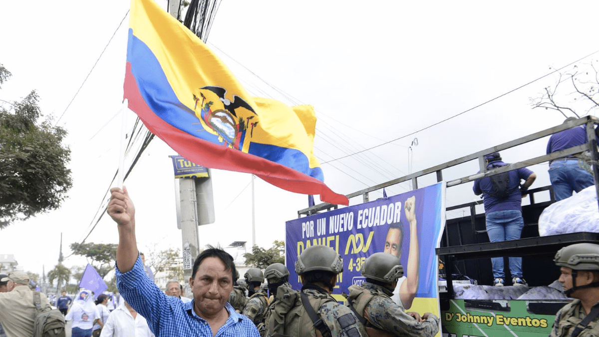 El presidente electo de Ecuador, Daniel Noboa