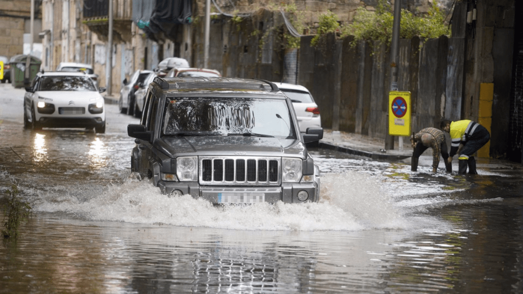 Inundaciones durante el paso de la borrasca ‘Aline’