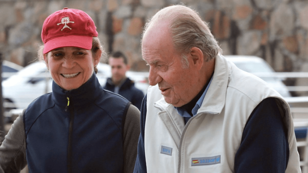 La infanta Elena junto a su padre el rey emérito Juan Carlos