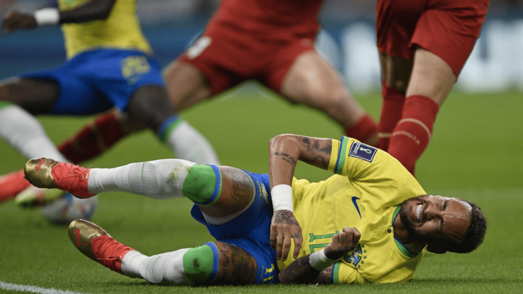 Neymar Jr., durante un partido con la selección brasileña