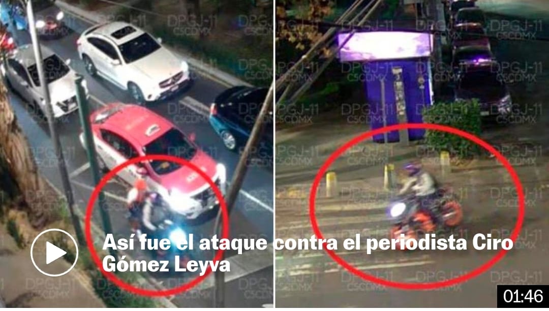 Detrás del intento de asesinato del periodista de las noticias nocturnas de Imagen Televisión Ciro Gómez Leyva hay un sicario identificado.