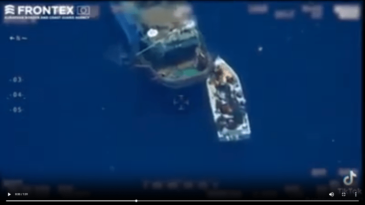 La Agencia Europea de la Guardia de Fronteras y Costas (FRONTEX) ha publicado un video que muestra cómo las embarcaciones con migrantes llegan desde África a España.