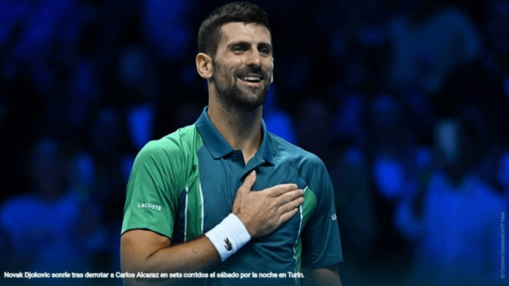 Novak Djokovic demostró una vez más su capacidad para superar desafíos al clasificarse para la final de las Nitto ATP Finals.