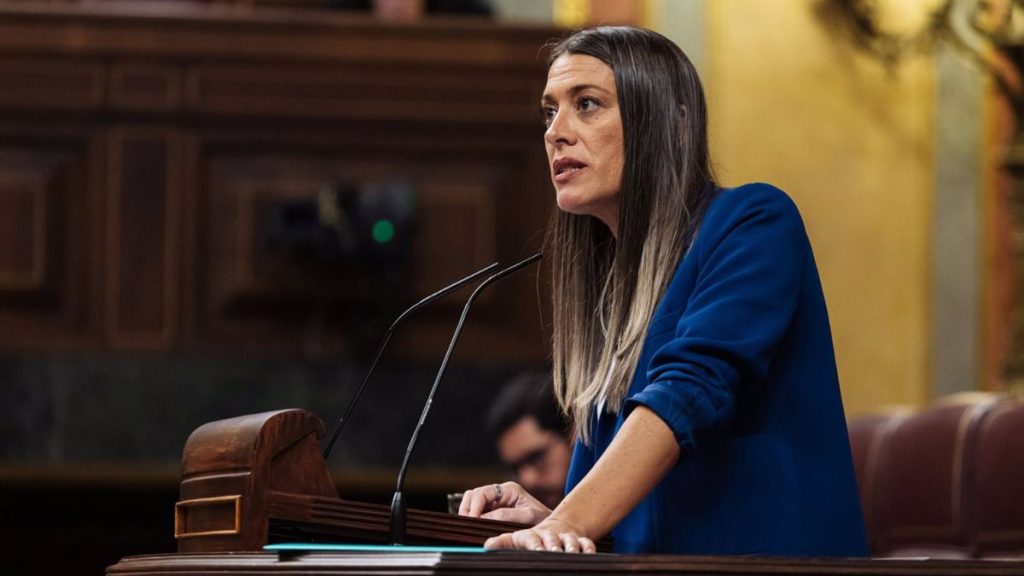 La diputada y portavoz de Junts en el Congreso, Miriam Nogueras, en una sesión plenaria - Europa Press