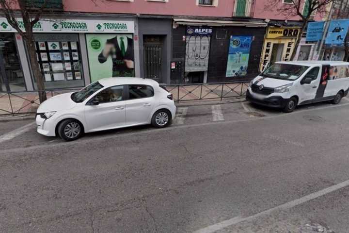 Lugar de la calle de Usera donde se produjeron los hechos