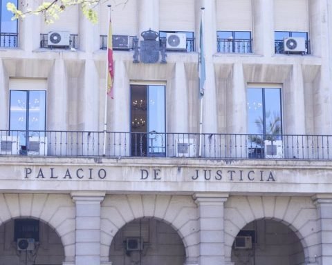Detalle de la fachada principal de la Audiencia Provincial de Sevilla IFuente: EP