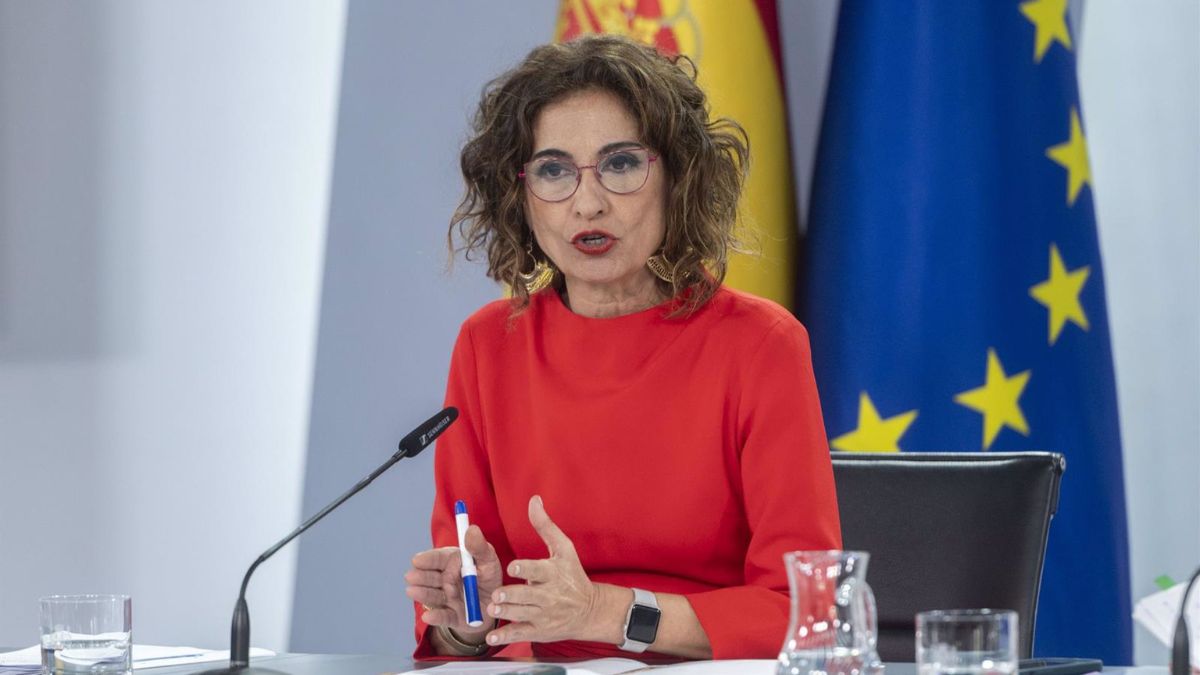 La vicepresidenta primera y ministra de Hacienda, María Jesús Montero / Fuente: Europa Press