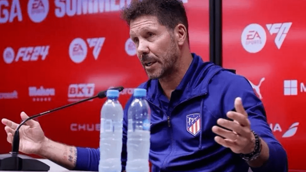 Diego Pablo Simeone, técnico del Atlético de Madrid. EP