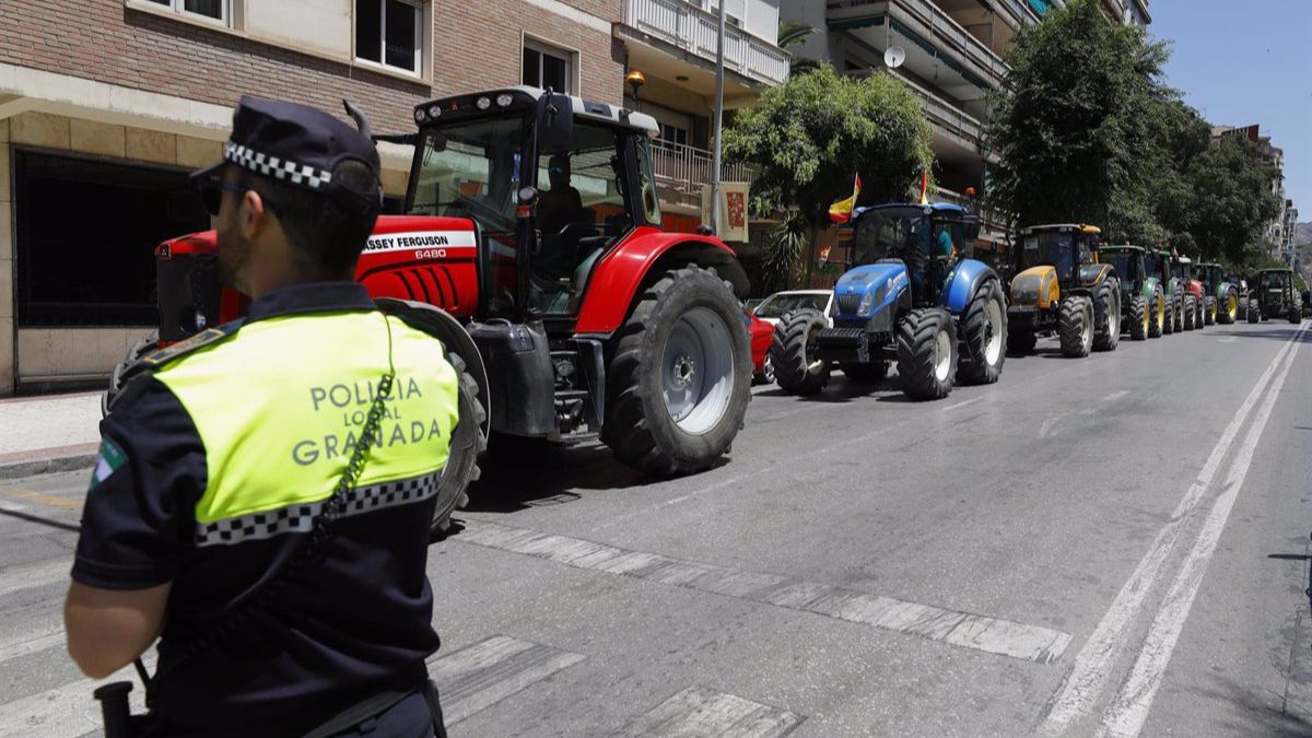 Tractores en protesta | Fuente: Europa Press