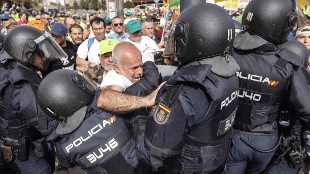 Manifestantes y detenidos en las protestas del campo