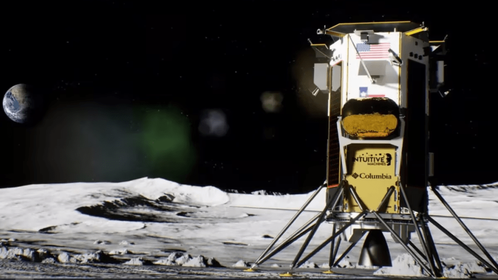 Módulo Odiseo en la Luna