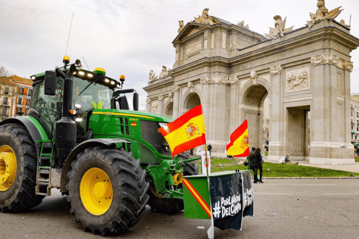 campo tractores protestas madrid. todo en madrid