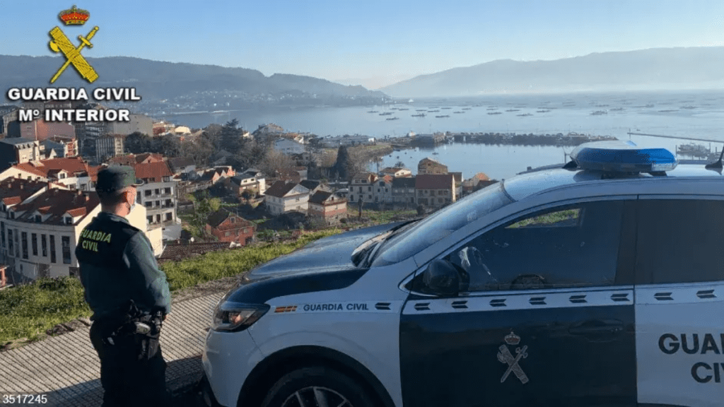 Guardia Civil en Moaña (Pontevedra)