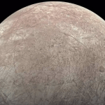 Luna Europa captada por la misión Juno