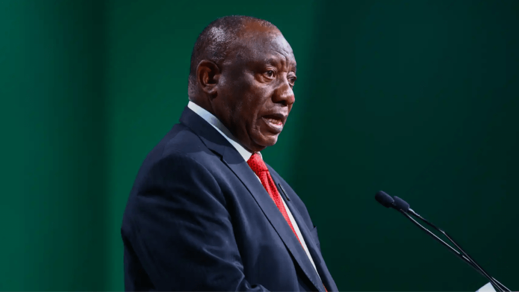 El presidente de Sudáfrica, Cyril Ramaphosa, en una imagen de archivo. Europa Press