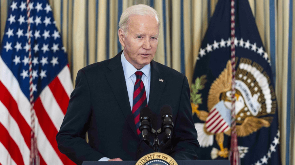 Joe Biden, presidente de Estados Unidos, comparece ante los medios | Fuente: Europa Press