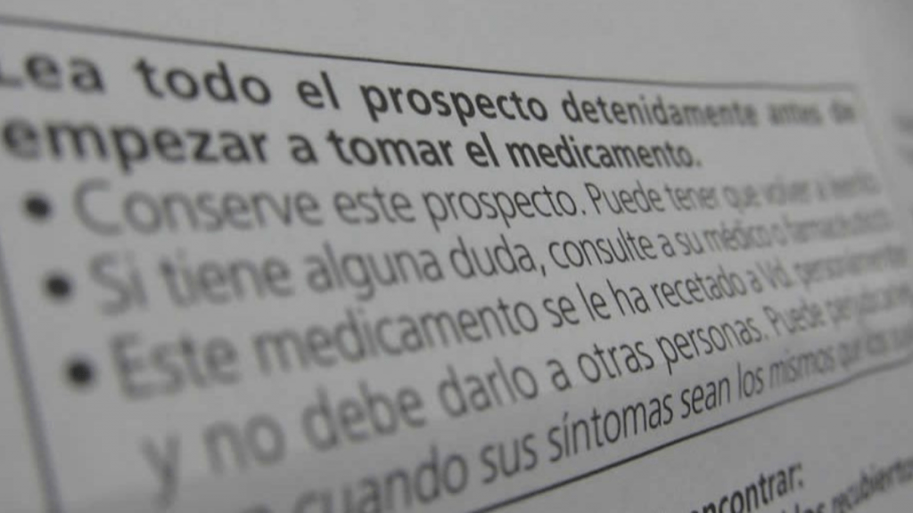 Prospecto de medicamento (Foto: Europa Press)