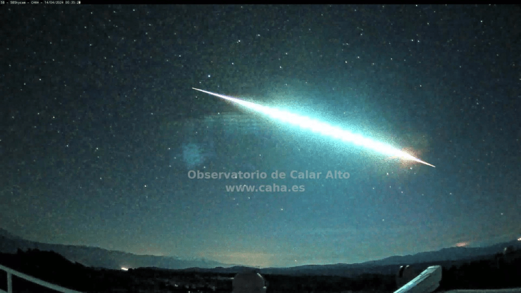 Bola de fuego en el cielo andaluz españa asteroide