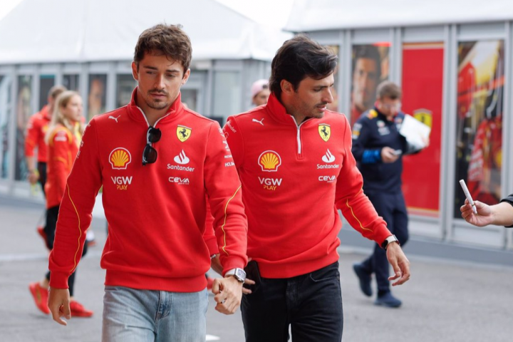 Ferrari Miami: Charles Leclerc y Carlos Sainz durante el Gran Premio de Japón de 2024