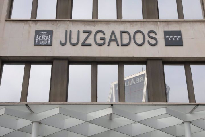 Entrada de los Juzgados de Plaza de Castilla. - Marta Fernández - Europa Press