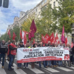 Concentración de los conductores en la huelga de Santander | Fuente: Europa Press