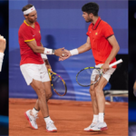 Los tenistas Jannik Sinner, Rafael Nadal, Carlos Alcaraz y Taylor Fritz