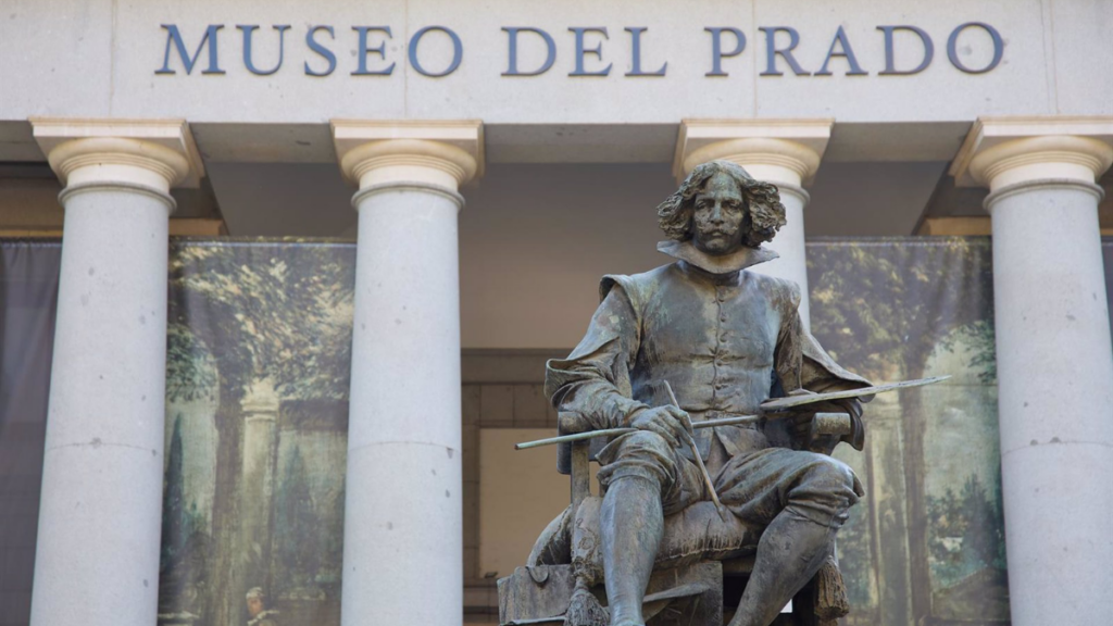 Fachada del Museo del Prado, a 12 de abril de 2024