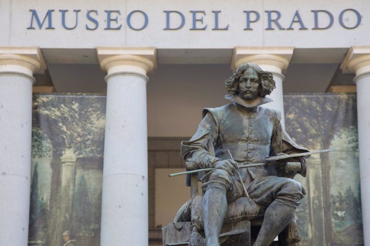 Fachada del Museo del Prado, a 12 de abril de 2024