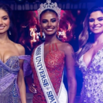 Miss Universo España, Michelle Jiménez, posa junto a sus compañeras