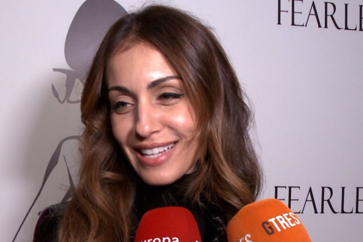 Hiba Abouk atiende a la prensa | Europa Press