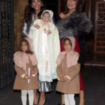 La familai Bollo, durante el bautizo de cortés el bollito valiente