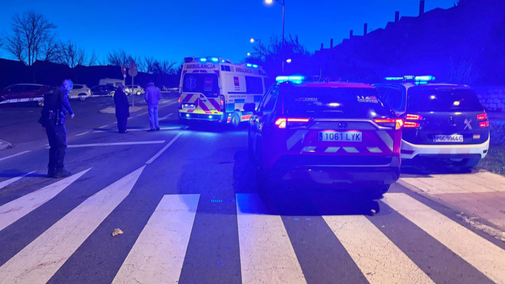 Accidente en carreteras, puente constitución, en San Lorenzo de El Escorial