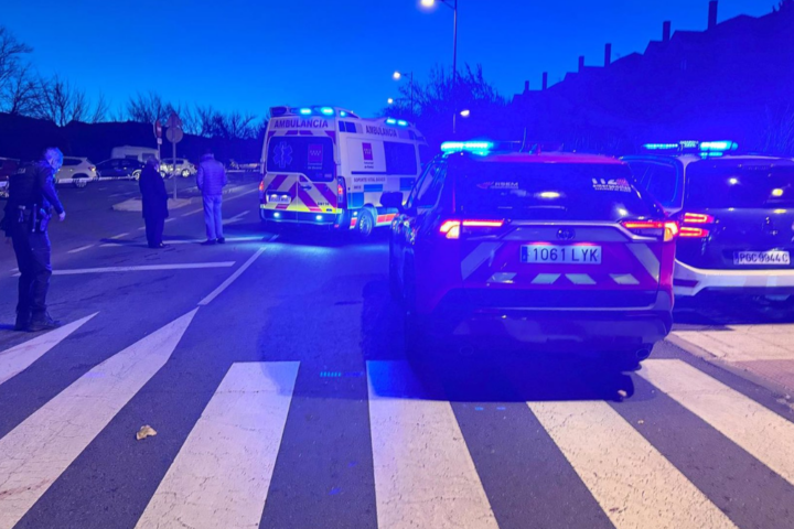 Accidente en carreteras, puente constitución, en San Lorenzo de El Escorial