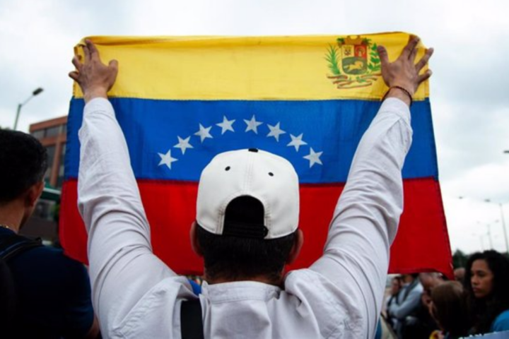 Manifestación en apoyo a la opositora venezolana María Corina Machado venezuela